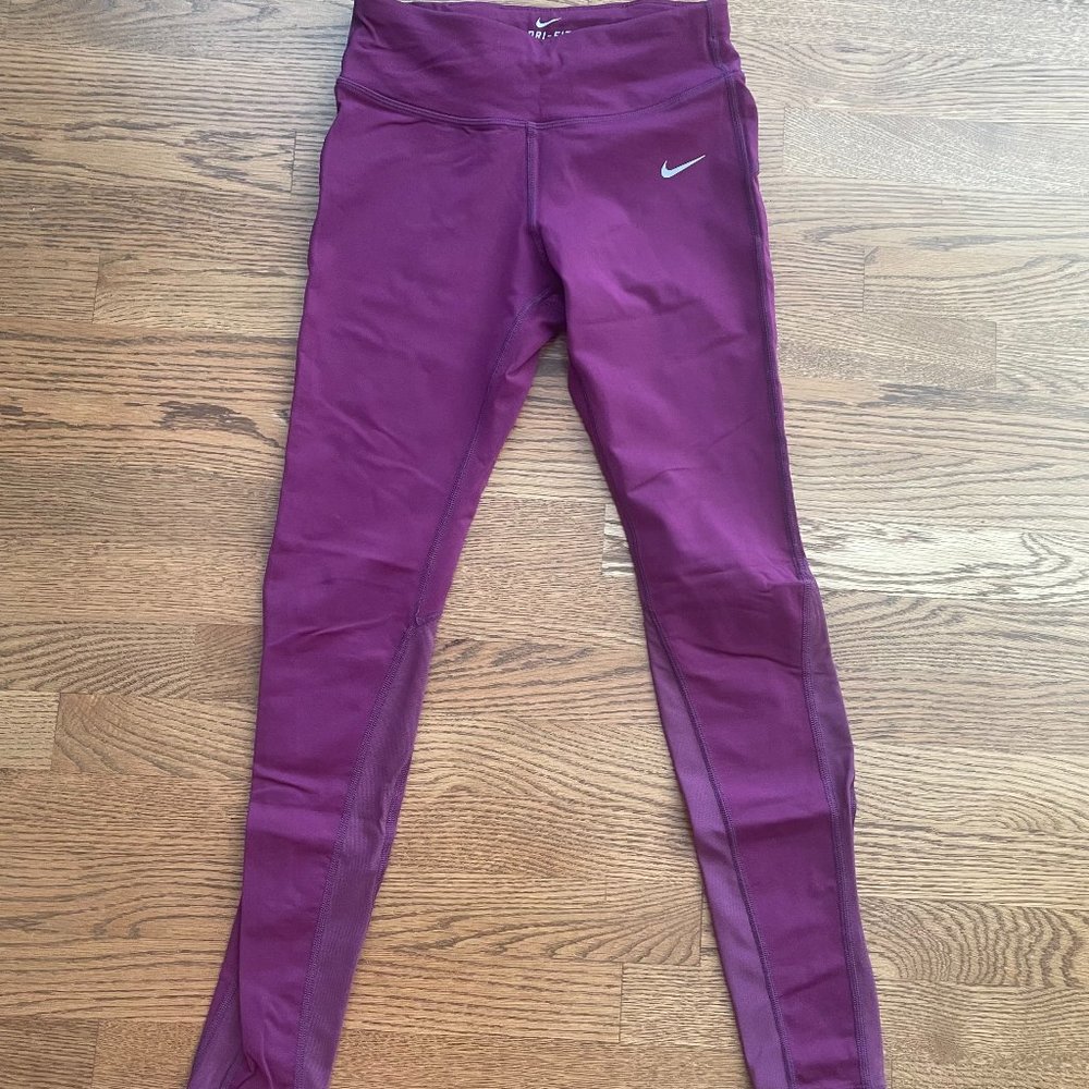 NIKE power epic Luxe Leggings Running Tights Size women's Small 644952-563